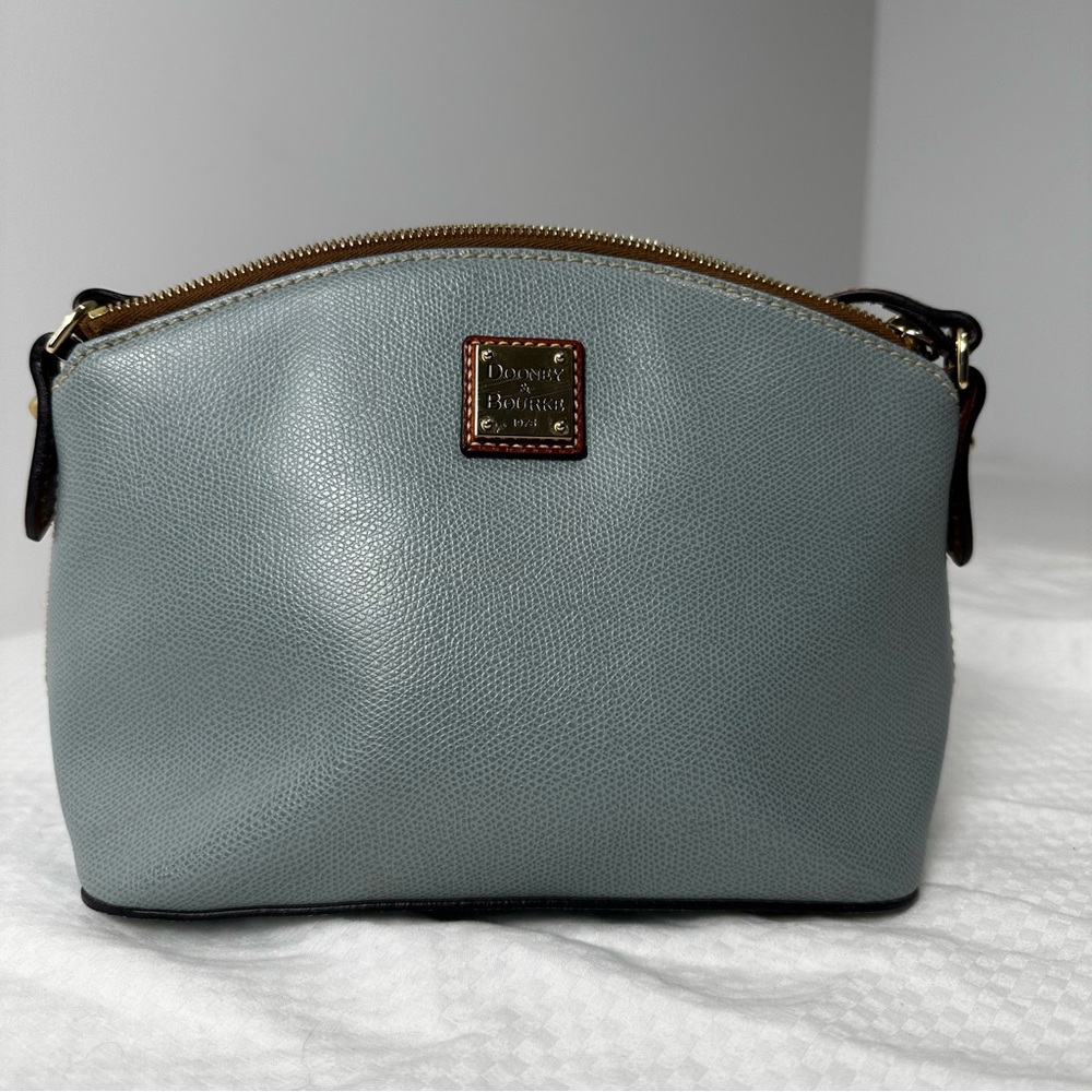 Dooney & Bourke Light Mint Green Pebble Grain Suki Crossbody
